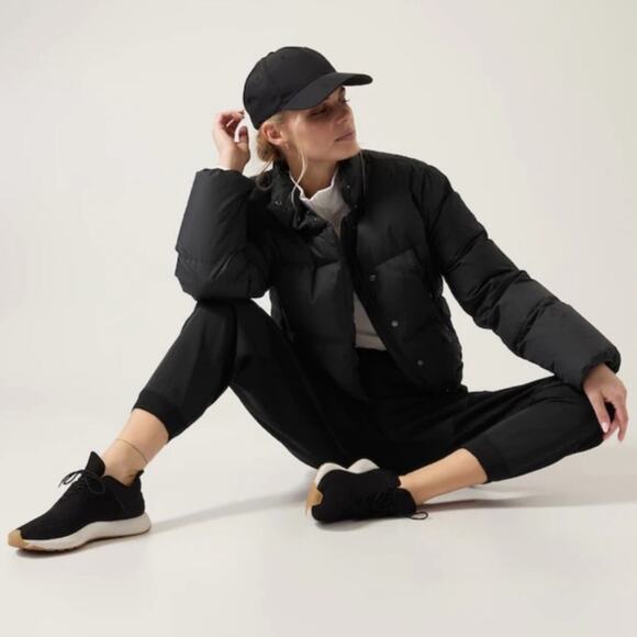 NWT Athleta Get Set Black Loose Fit Jogger Pull On Pants M - Picture 7 of 7